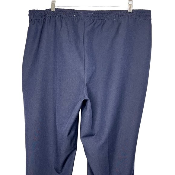 Roz & Ali women’s pants size 18 blue: in elastic waist tie stretch to pockets st - Picture 3 of 9